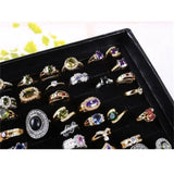 Portable Jewelry Display Organizer Tray Holder Gift Box