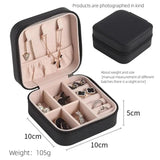 Pink Leather Jewelry Box Single Layer Storage Box