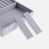 Velvet Jewelry Ring Display Box Organizer