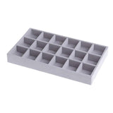 Velvet Jewelry Ring Display Box Organizer