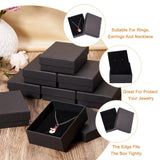 12pcs Cardboard Jewelry Set Packaging Boxes with Sponge - Rectangle