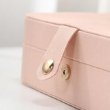 Double Layer Jewelry Box Travel Leather Organizer
