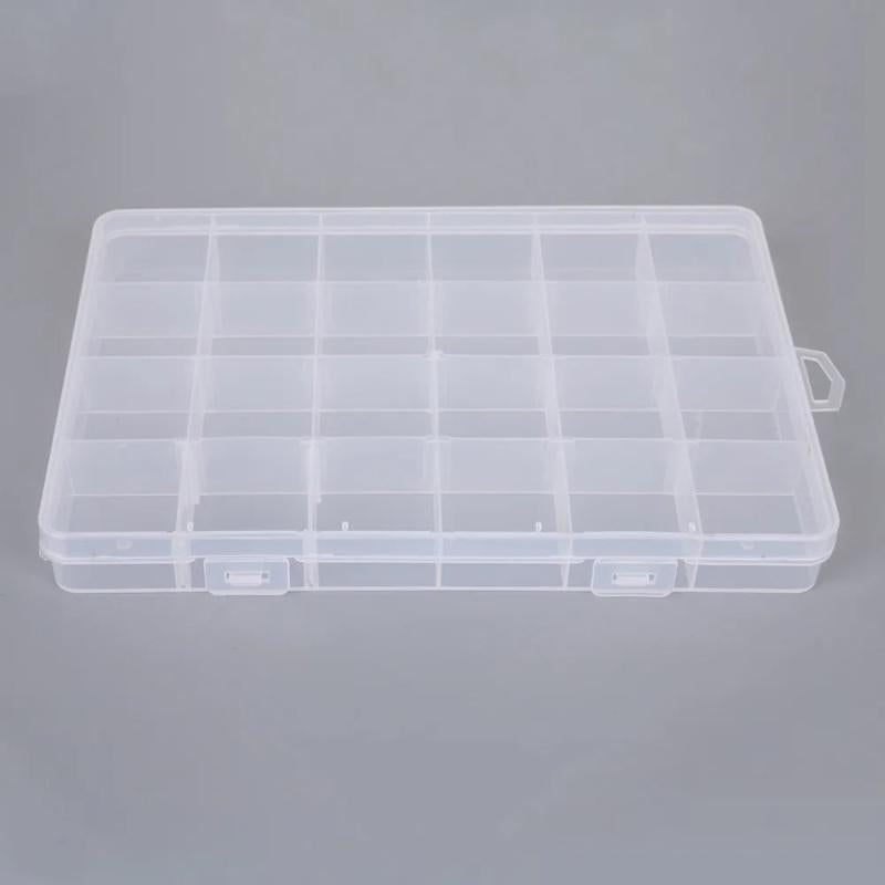 22 Slots Adjustable Jewelry Box Craft Organizer Tool Case