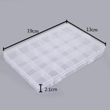 22 Slots Adjustable Jewelry Box Craft Organizer Tool Case