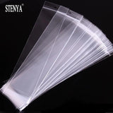 100pcs Clear Mini Small OPP Bags with Hanging Hole for Jewelry Packaging