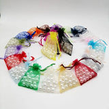 50pcs Organza Gift Bags Jewelry Packaging Drawstring Bag
