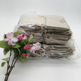 10pcs Ribbon Jute Cloth Storage Gift Bags Linen Sack Pouch for Jewelry DIY
