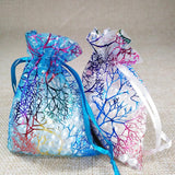 50pcs Colorful Drawstring Organza Bags Jewelry Packaging Wedding Gift Bag Pouch
