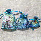 50pcs Colorful Drawstring Organza Bags Jewelry Packaging Wedding Gift Bag Pouch
