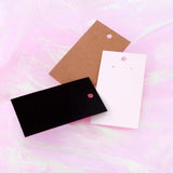 50pcs Earring Studs Display Cards 5x9cm Gift Packaging Thick Paper Ear Card