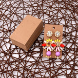 50pcs Earring Studs Display Cards 5x9cm Gift Packaging Thick Paper Ear Card