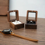 High-Quality Wooden Love Gift Ring Storage Box Jewelry Box Holder