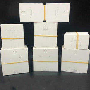100pcs Jewelry Display Stand Holder Blank Cardboard Package Paper Cards