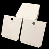 100pcs Jewelry Display Stand Holder Blank Cardboard Package Paper Cards
