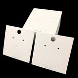 100pcs Jewelry Display Stand Holder Blank Cardboard Package Paper Cards