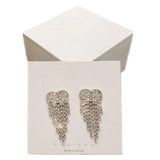 100pcs Jewelry Display Stand Holder Blank Cardboard Package Paper Cards