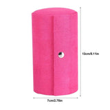 Hot Pink Travel Jewelry Storage Case Earring Hair Tie Box Holder