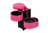 Hot Pink Travel Jewelry Storage Case Earring Hair Tie Box Holder