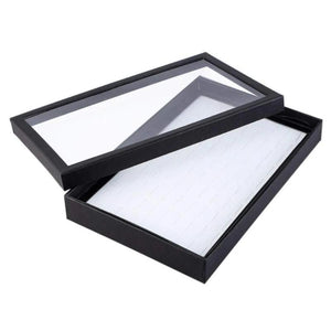 100 Slots Ring Storage Ear Display Box Jewelry Organizer Holder