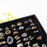 100 Slot Earring Display Storage Box Tray Case Organiser Holder with Lid