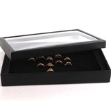100 Slot Earring Display Storage Box Tray Case Organiser Holder with Lid