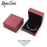 Rose Sisi Classic Packaging Brushed PU Jewelry Box for Women