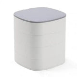Rotating Accessories Storage Box with Mirror