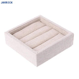Velvet Jewelry Earring Ring Display Box Organizer