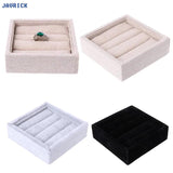 Velvet Jewelry Earring Ring Display Box Organizer