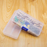 DIY Jewelry Accessories Box Tool Storage 10 Lattice Earrings Charms Transparent