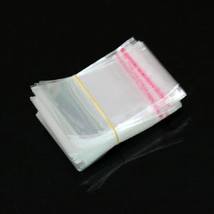 100pcs Transparent Opp Bags Candy Cookie Biscuit Gift Self Adhesive Bags