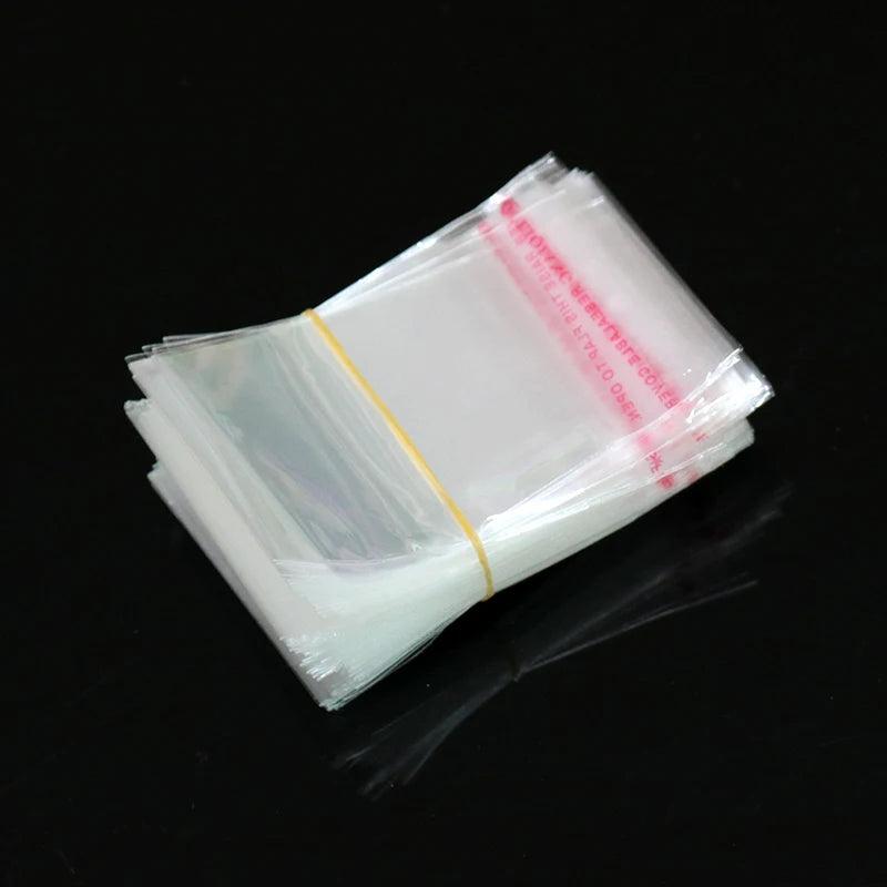 100pcs Transparent Opp Bags Candy Cookie Biscuit Gift Self Adhesive Bags