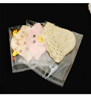 100pcs Transparent Opp Bags Candy Cookie Biscuit Gift Self Adhesive Bags