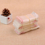 100pcs Transparent Opp Bags Candy Cookie Biscuit Gift Self Adhesive Bags