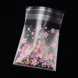 Floral Pattern Self-adhesive Gift Bag Jewelry Packing Bag
