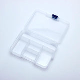 Plastic Jewelry Box Storage Case Craft Organizer 5 Grids