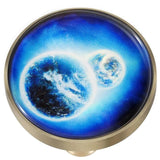 Glass Glow Dark Drawer Cabinet Pulls Knobs Brass Handle Furniture Decor