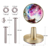 Glass Glow Dark Drawer Cabinet Pulls Knobs Brass Handle Furniture Decor