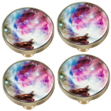 Glass Glow Dark Drawer Cabinet Pulls Knobs Brass Handle Furniture Decor