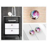 Glass Glow Dark Drawer Cabinet Pulls Knobs Brass Handle Furniture Decor