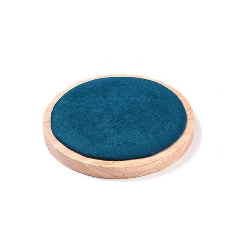 Wooden Jewelry Tray Necklace Ring Showcase Storage Display Ornaments