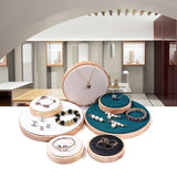 Wooden Jewelry Tray Necklace Ring Showcase Storage Display Ornaments