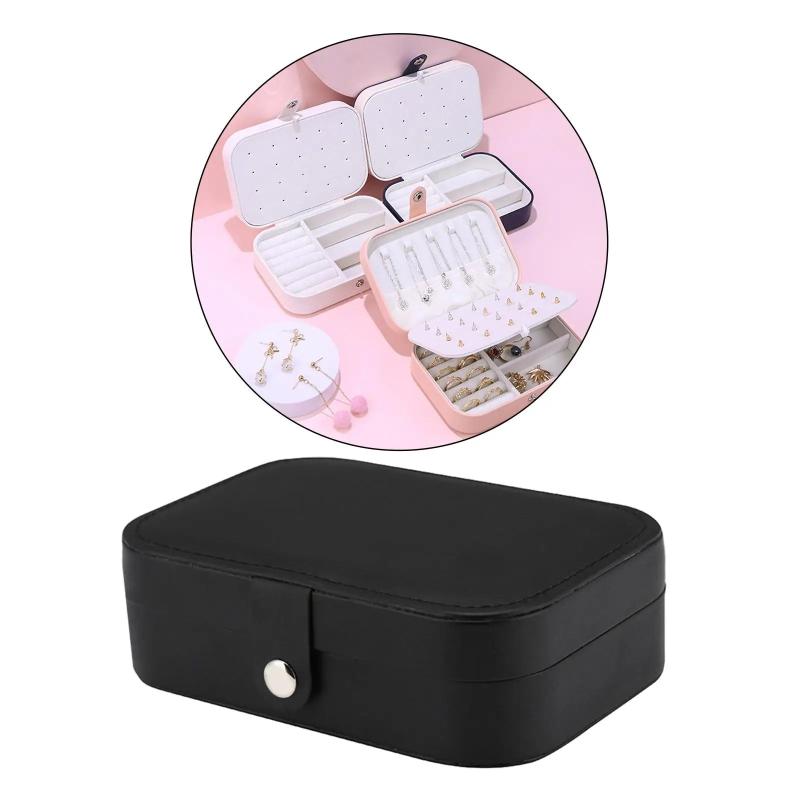Large Waterproof Jewelry Box Lockable for Earrings Ear Studs