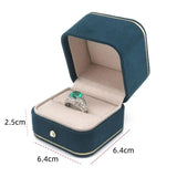 Velvet Wedding Gift Display Box Jewelry Earrings Ring Storage