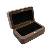 Wood Jewelry Organizer Box Rings - Wedding Engagement Earrings Storage