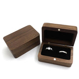 Wood Jewelry Organizer Box Rings - Wedding Engagement Earrings Storage