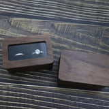 Wood Jewelry Organizer Box Rings - Wedding Engagement Earrings Storage
