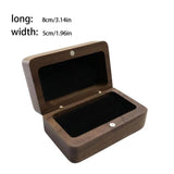 Wood Jewelry Organizer Box Rings - Wedding Engagement Earrings Storage