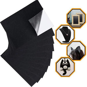 10 Self Adhesive Felt Sheets Jewelry Box Liner Furniture Pads Water-Resistant