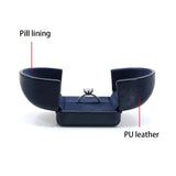 Ring Box Jewelry Double Open Case Earring Storage Packaging